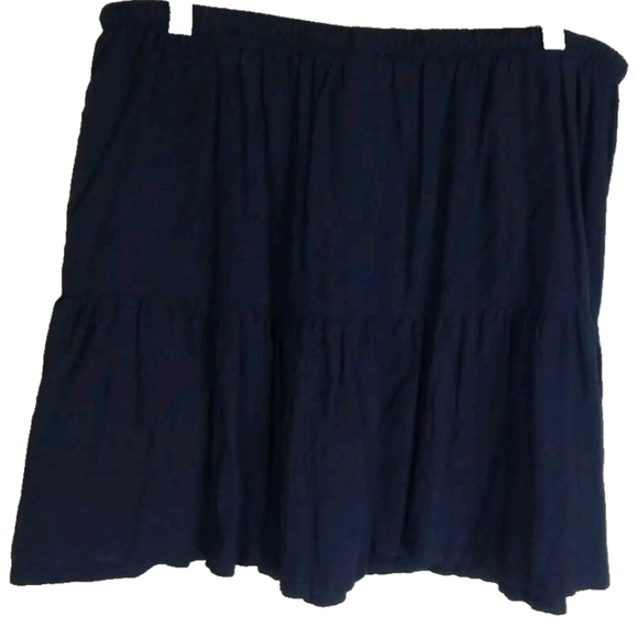 Jams World Black Drawstring Tiered Mini Skirt - Picture 3 of 3
